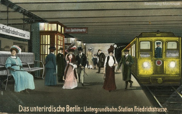 U-Bahnhof Friedrichstraße (heute Stadtmitte) 1909