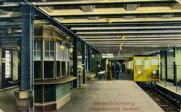 U-Bahnhof Stadtpark (heute Rathaus Schöneberg) um 1910