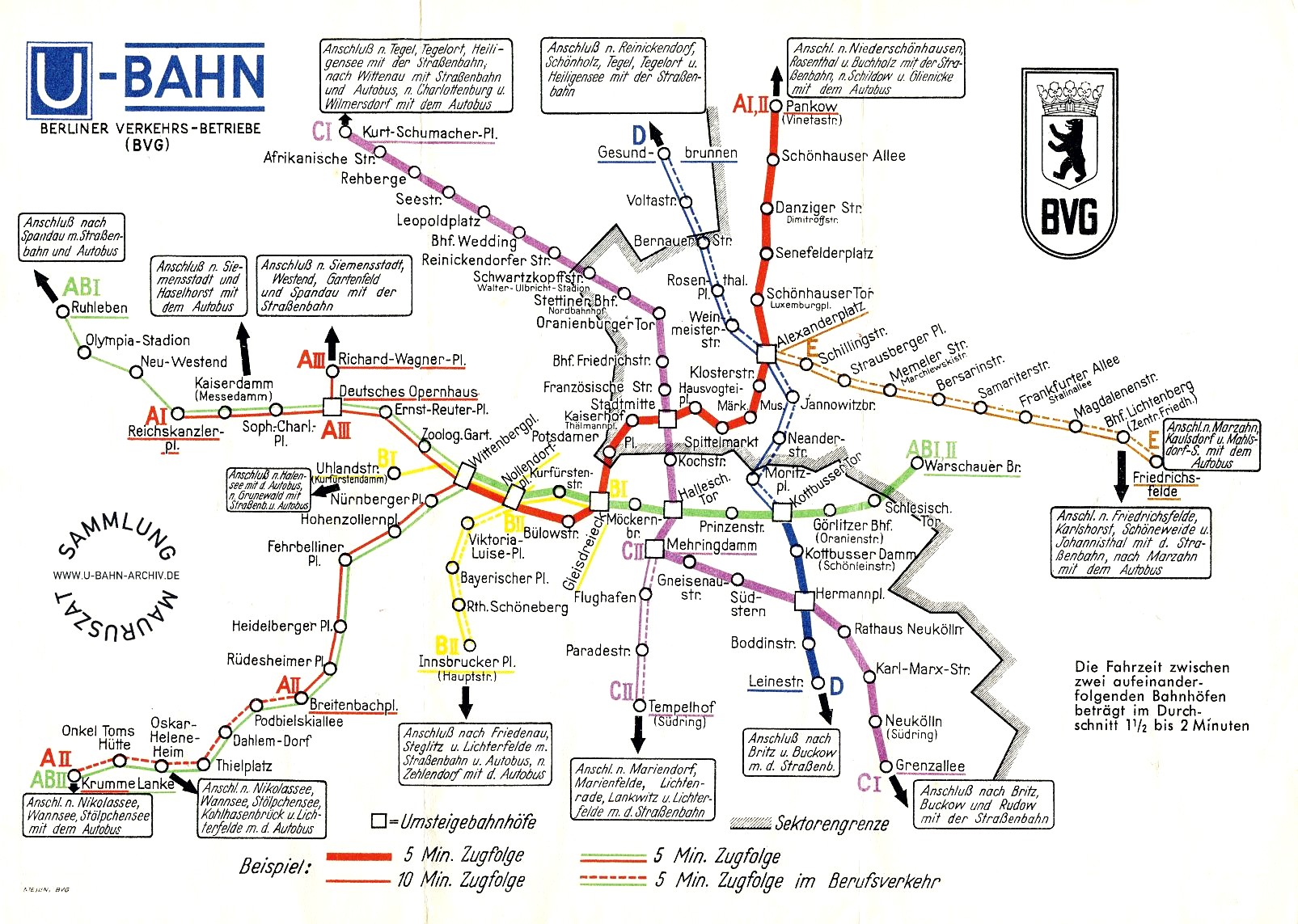 Das Berliner UBahnArchiv Netzspinnen