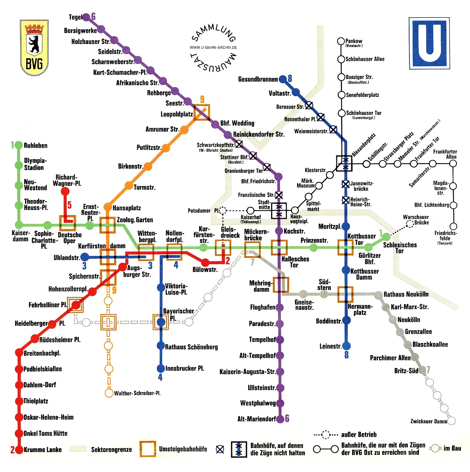 Das Berliner UBahnArchiv Netzspinnen