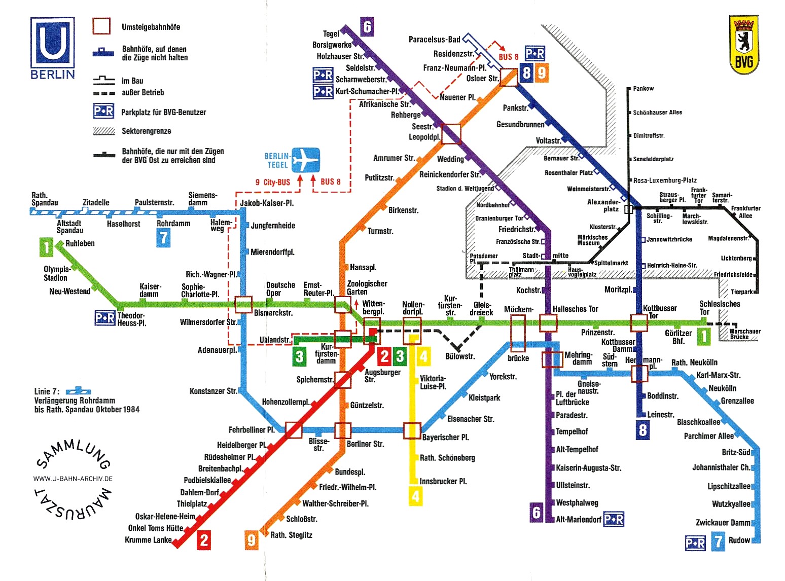 Das Berliner UBahnArchiv Netzspinnen