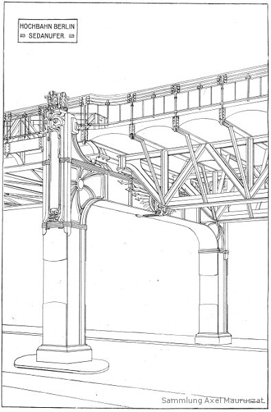 Alfred Grenander, Hochbahn, Pfeiler