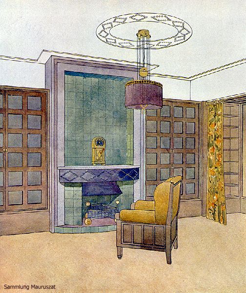 Alfred Grenander, Villa Bousset, Studierzimmer