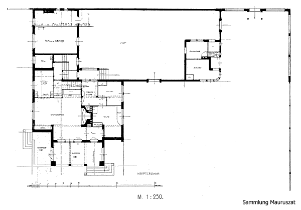 Alfred Grenander, Villa Tångvallen (Falsterbo, Schweden), Grundriß