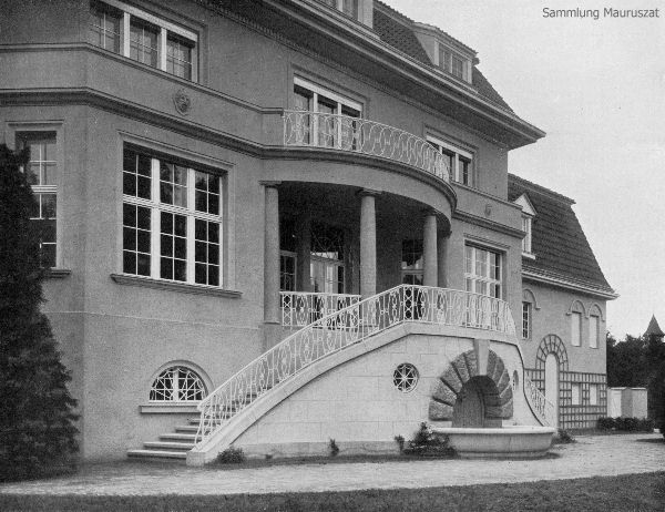 Alfred Grenander, Landhaus Paul Herpich (Potsdam-Neubabelsberg), Gartenfassade