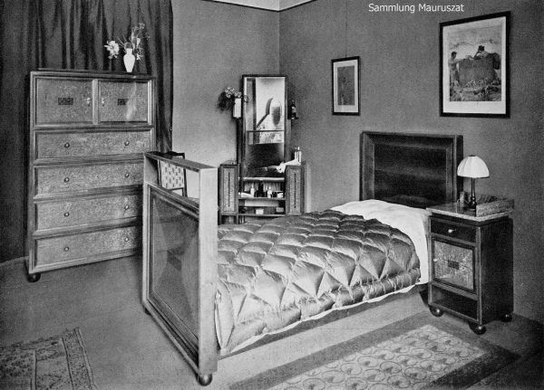 Alfred Grenander,Inneneinrichtung Dr. J. Zimmermann (Berlin), Schlafzimmer 