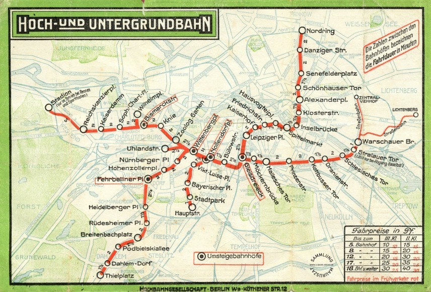 Das Berliner UBahnArchiv Netzspinnen